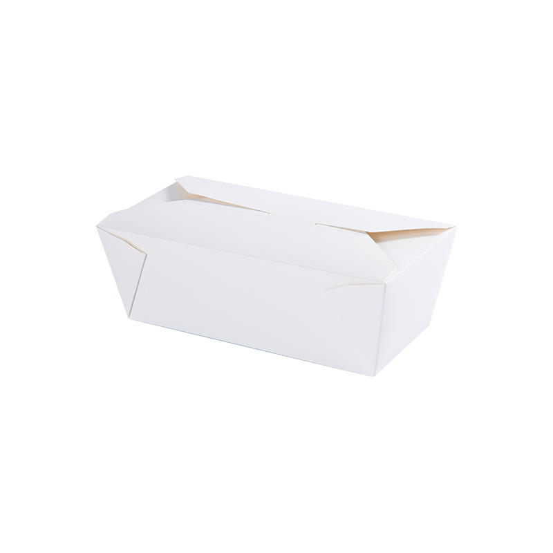 Recipiente de alimentos para caixa de papel PE/PLA branco/impresso