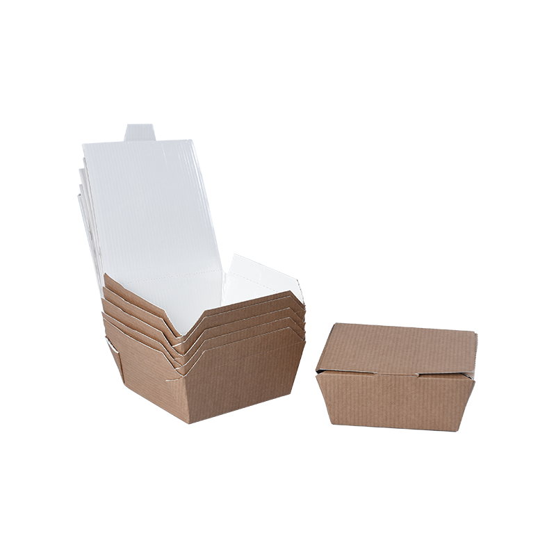 Lancheiras de papelão Kraft ondulado