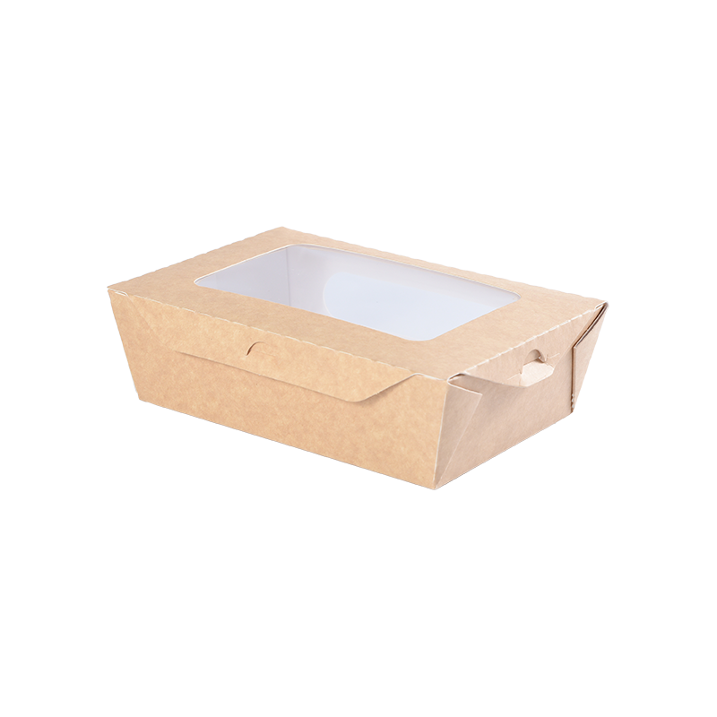 Tigela de papel para viagem única de papelão duplo poli-revestido