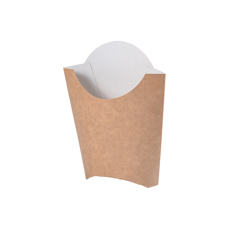 Suporte descartável para batatas fritas, copos de papel para batatas fritas, copos de charcutaria, colher de chips Kraft