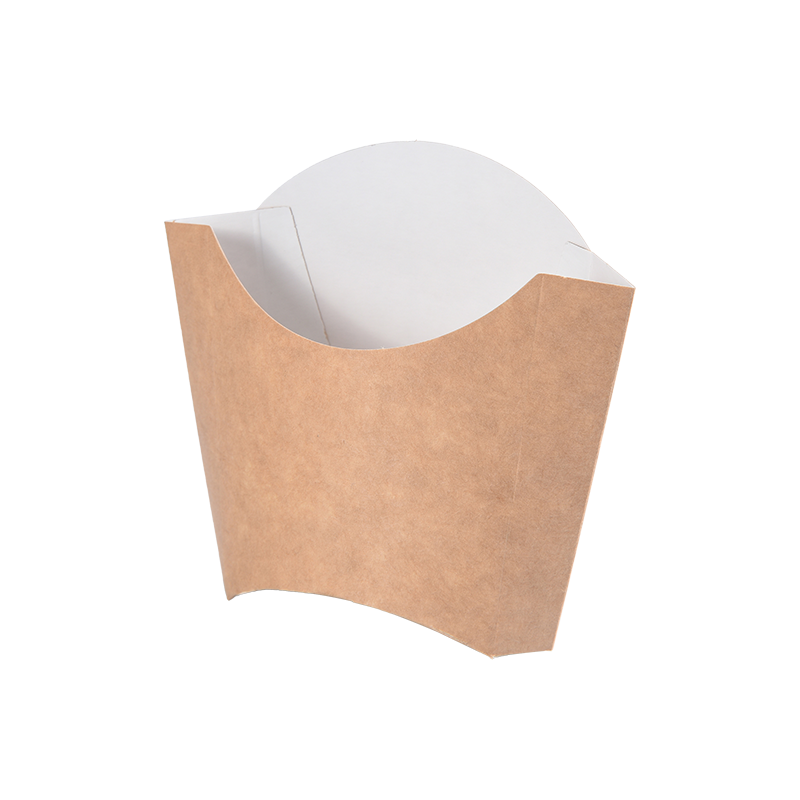 Suporte descartável para batatas fritas, copos de papel para batatas fritas, copos de charcutaria, colher de chips Kraft
