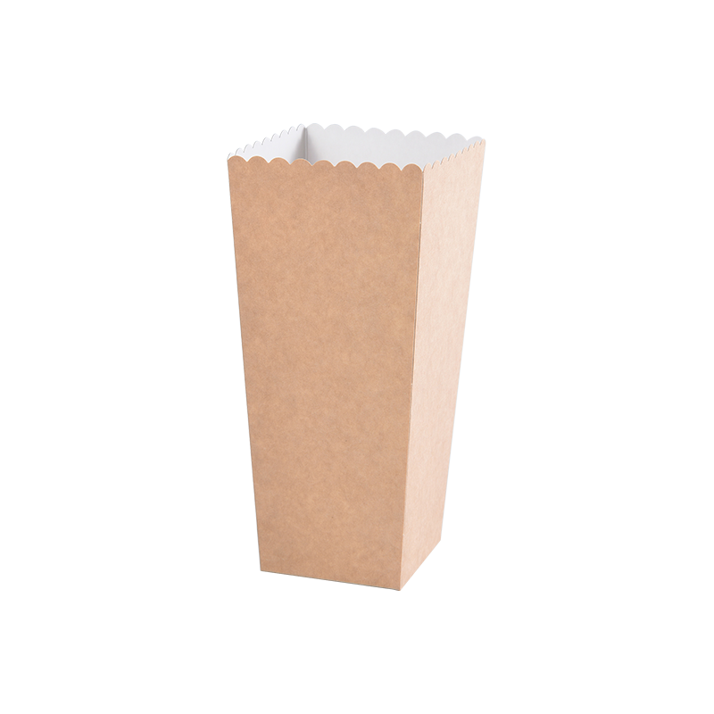 Caixas de pipoca Kraft, mini caixas de pipoca para decorações noturnas de cinema