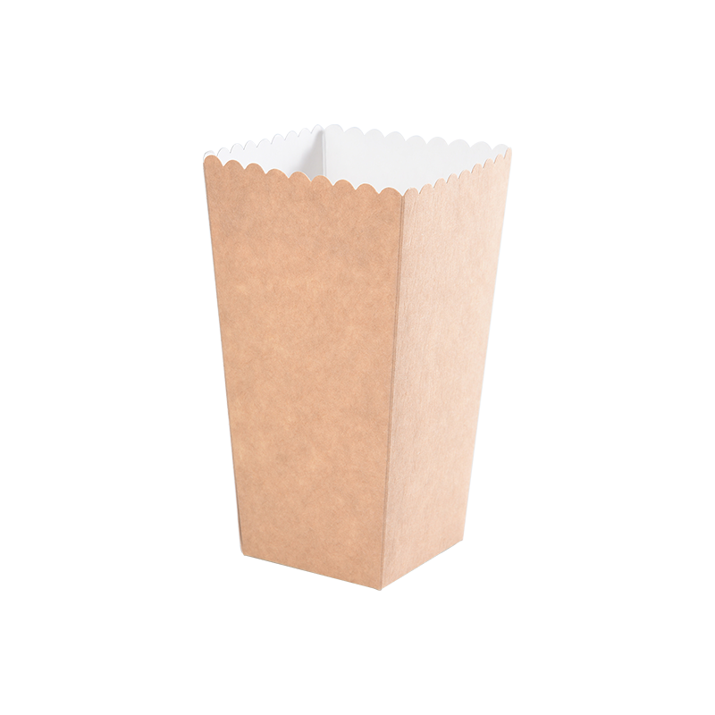 Caixas de pipoca Kraft, mini caixas de pipoca para decorações noturnas de cinema