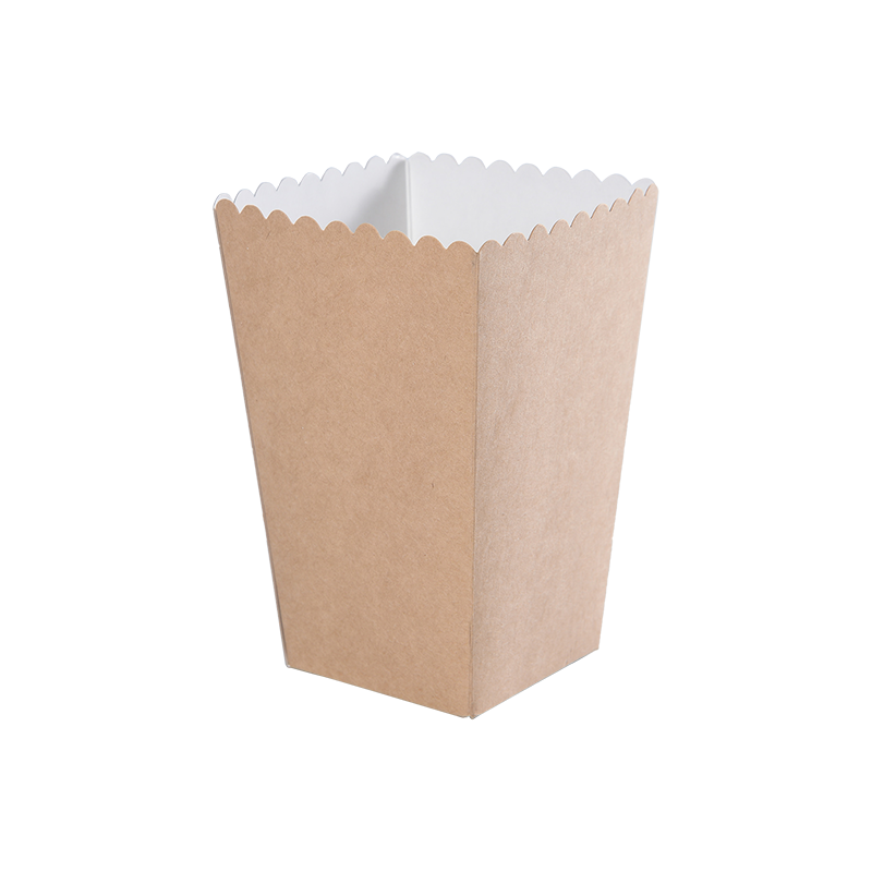 Caixas de pipoca Kraft, mini caixas de pipoca para decorações noturnas de cinema