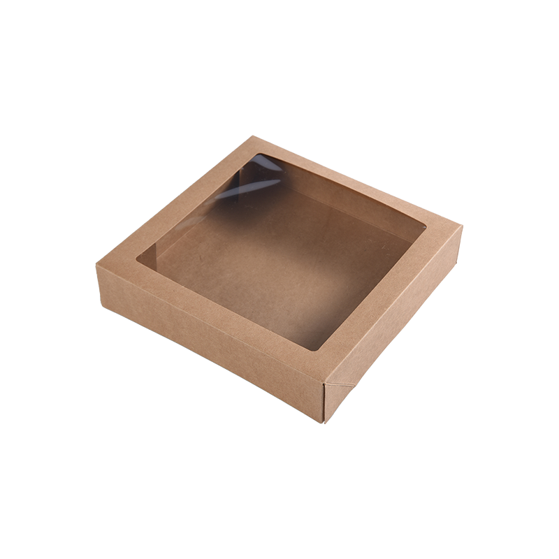 Caixas pequenas de bolo kraft marrom para porções de bolo - caixas de padaria de biscoitos/brownie - caixas de embalagem de bolo de papelão para guloseimas/presentes